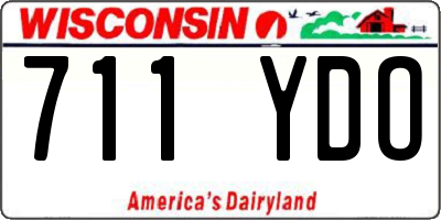 WI license plate 711YDO
