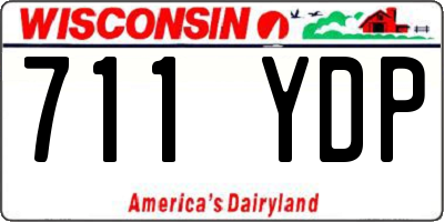 WI license plate 711YDP