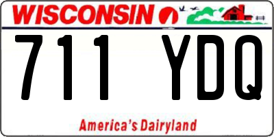 WI license plate 711YDQ