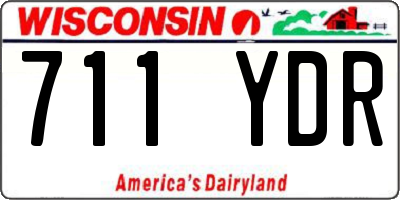 WI license plate 711YDR