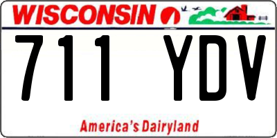 WI license plate 711YDV