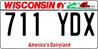 WI license plate 711YDX
