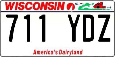 WI license plate 711YDZ