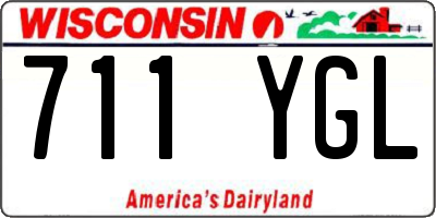 WI license plate 711YGL