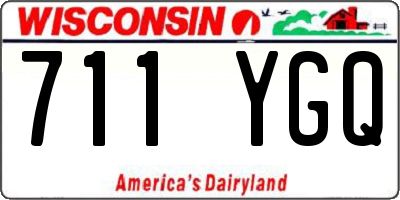 WI license plate 711YGQ