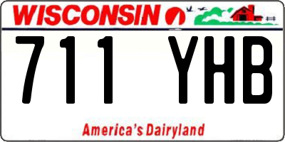 WI license plate 711YHB