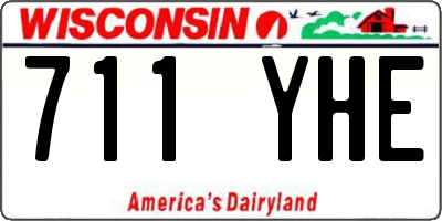 WI license plate 711YHE