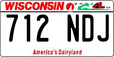 WI license plate 712NDJ