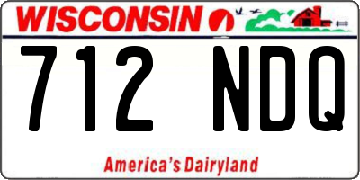 WI license plate 712NDQ
