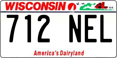 WI license plate 712NEL