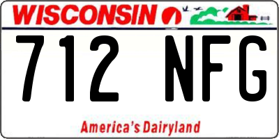 WI license plate 712NFG
