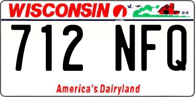 WI license plate 712NFQ
