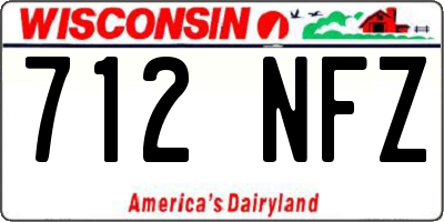 WI license plate 712NFZ