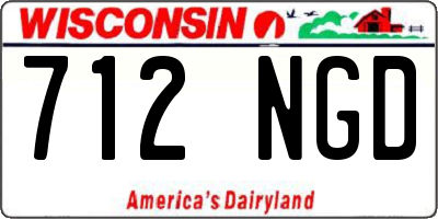 WI license plate 712NGD
