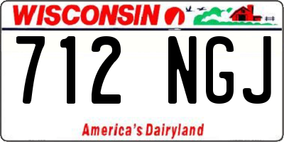 WI license plate 712NGJ