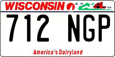 WI license plate 712NGP