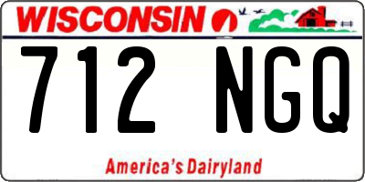 WI license plate 712NGQ