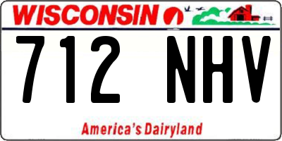 WI license plate 712NHV