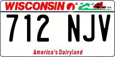 WI license plate 712NJV