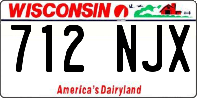 WI license plate 712NJX