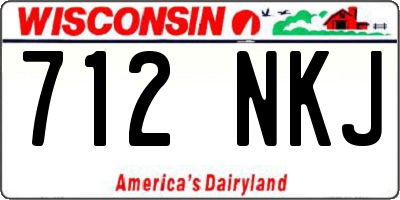 WI license plate 712NKJ
