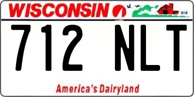 WI license plate 712NLT