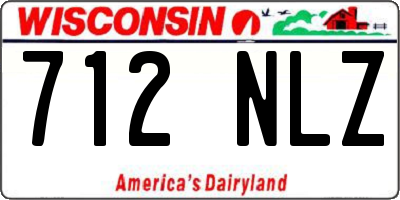 WI license plate 712NLZ