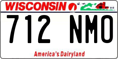 WI license plate 712NMO