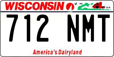 WI license plate 712NMT