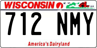 WI license plate 712NMY