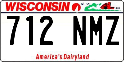 WI license plate 712NMZ
