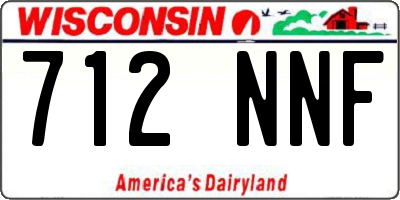 WI license plate 712NNF