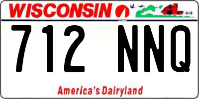 WI license plate 712NNQ