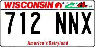 WI license plate 712NNX