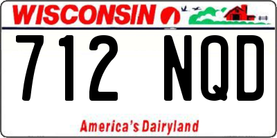 WI license plate 712NQD