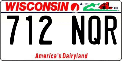 WI license plate 712NQR