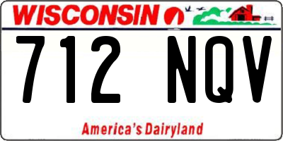 WI license plate 712NQV