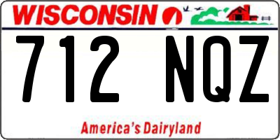 WI license plate 712NQZ