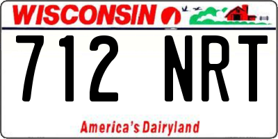 WI license plate 712NRT