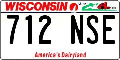 WI license plate 712NSE