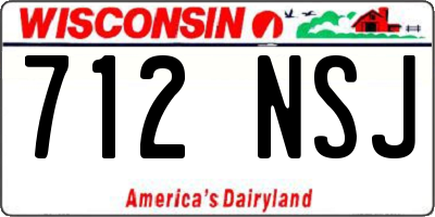 WI license plate 712NSJ