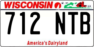 WI license plate 712NTB