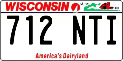WI license plate 712NTI