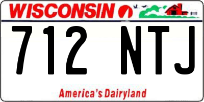WI license plate 712NTJ