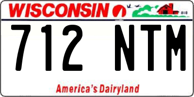 WI license plate 712NTM