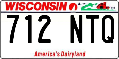 WI license plate 712NTQ