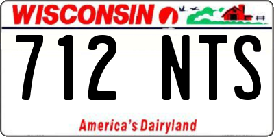 WI license plate 712NTS