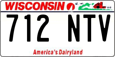 WI license plate 712NTV