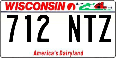 WI license plate 712NTZ