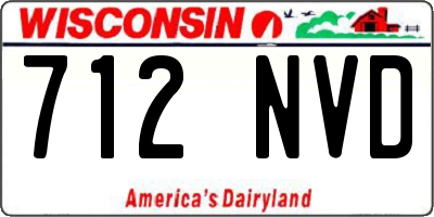 WI license plate 712NVD